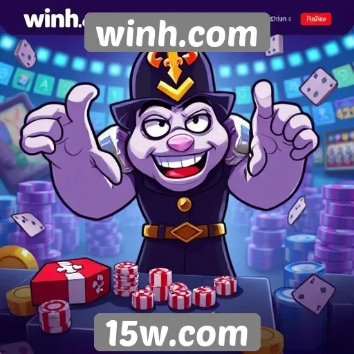 Funcionalidades do site winh.com para jogadores